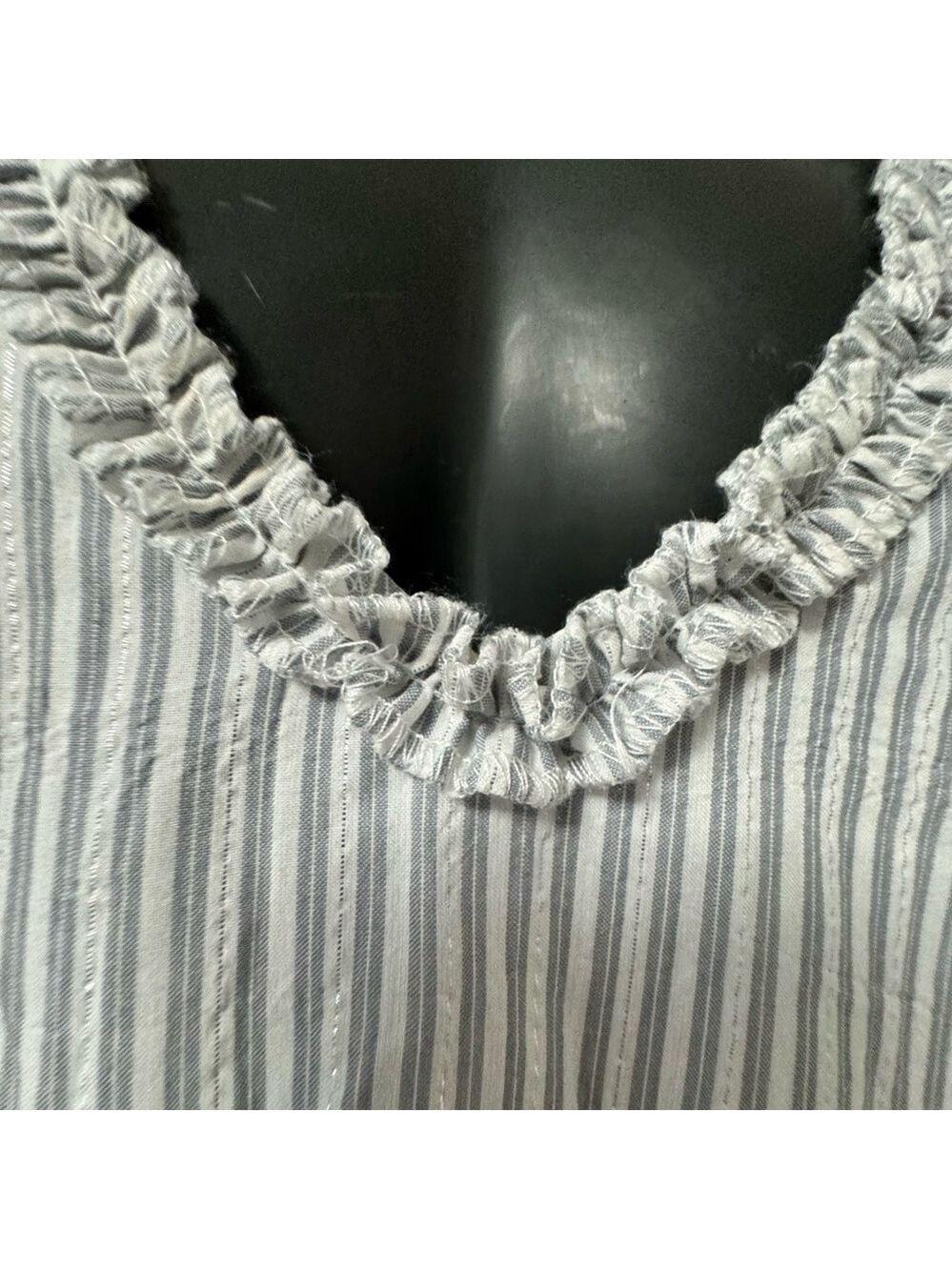 Reitmans Halter Backless Sundress in Gray and White Size 8 - Picture 3 of 8